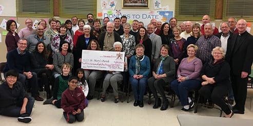 St. Mary's capital campaign check presentation.