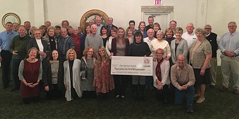 Our Saviour Parish successful capital campaign check presentation.