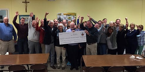 St. Mary of the Immaculate Conception check presentation.