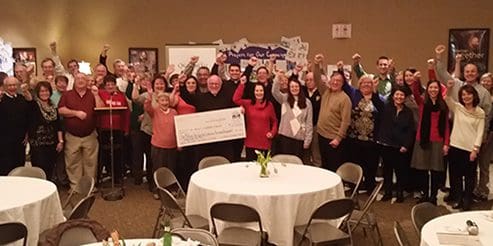 St. Mary campaign check presentation.