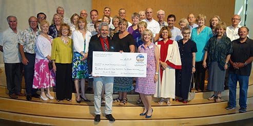 St. Mark Presbyterian Church check presentation