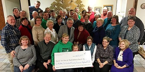 Saints Peter and Paul Catholic Church capital campaign check
