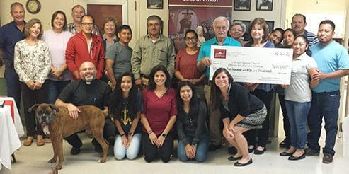 Sacred Heart campaign check presentation