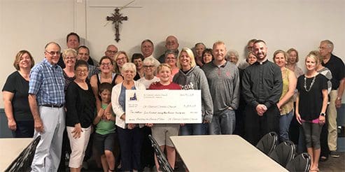 St. Gabriel capital campaign check.