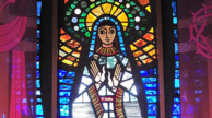 St. Mary's Catholic Church, Edwardsville, IL stained glass window.