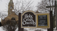 Holy Cross Catholic Church, Kaukauna, WI sign