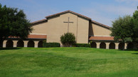 St. Elizabeth Ann Seton Catholic Church, Odessa, TX exterior.