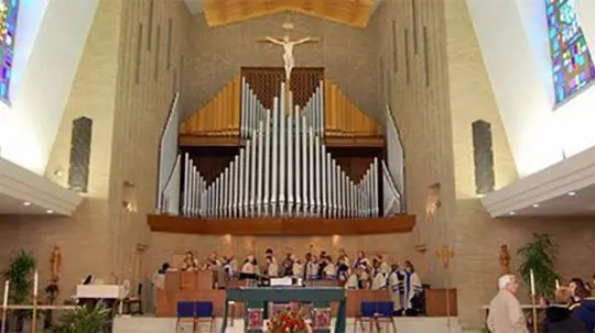 Christ the King Catholic Church, Little Rock, AK interior.