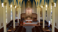 St Mary Catholic Church, Defiance, OH renovated interior.