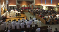 Mass at St. Cecelia Catholic Church, Tustin, CA