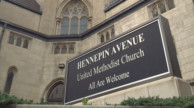 Hennepin Avenue United Methodist, Minneapolis, MN sign.
