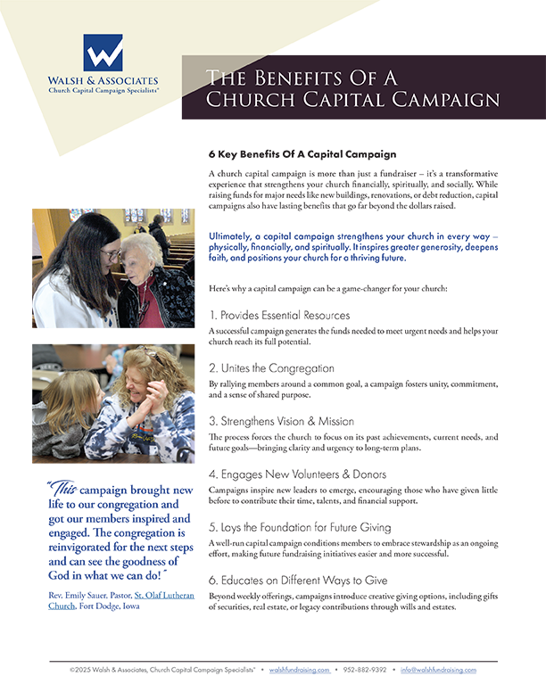 Eight Essentials to realizing your church capital campaign potential Cover