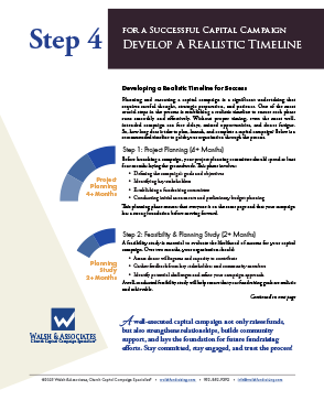 Step 4 Develop A Realistic Timeline For A Successful Church Capital