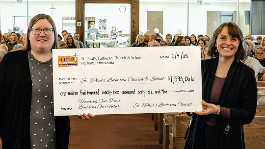 image two Church Capital Campaign Check