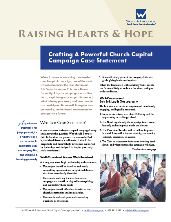 How to Craft A Powerful Church Capital Campaign Case Statement