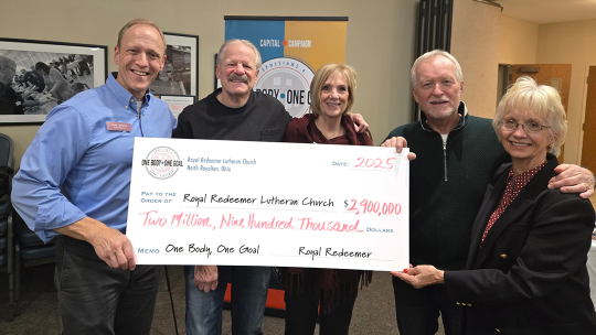 image two Church Capital Campaign Check