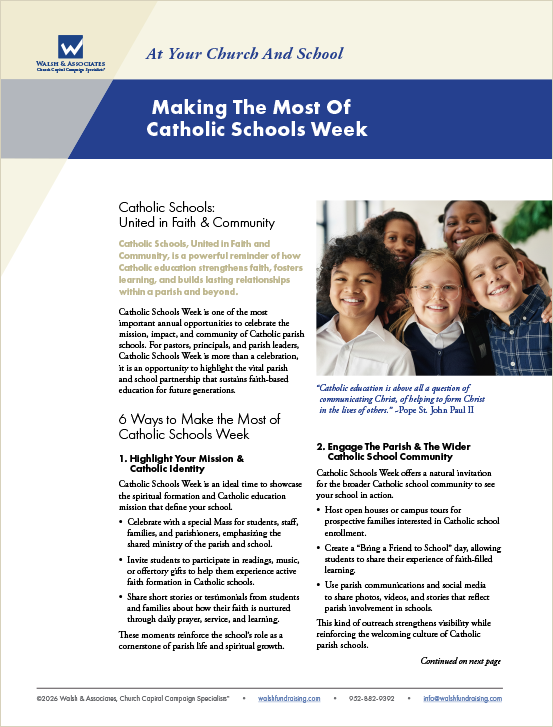 Making The Most Of Catholic Schools Week 2026