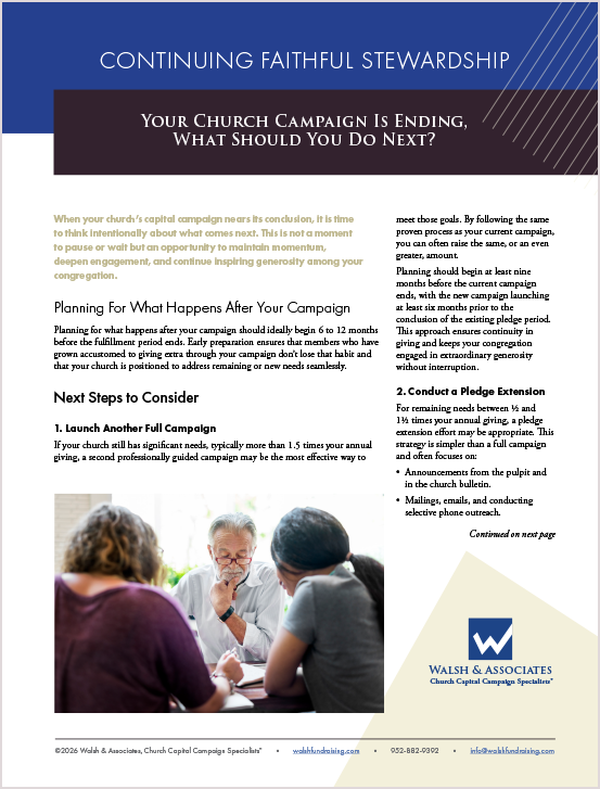 Image of PDF of Your Church Campaign Is Ending, What Should You Do Next?
